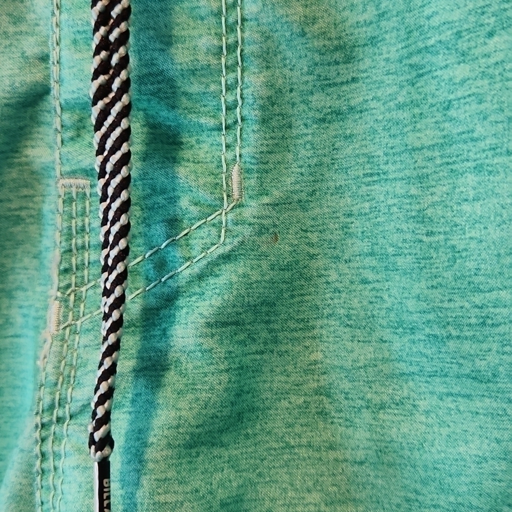 Billabong Swim Trunks Swimming Shorts Men's Size Large Green/White NICE!! - Picture 6 of 9